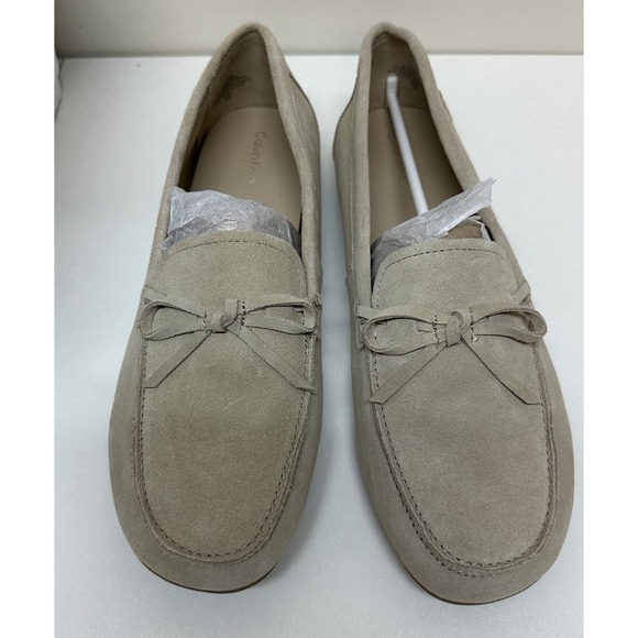 Calvin Klein Koria Bow Soft Leather Slip-On Loafers Women's Size 11 NEW - Picture 2 of 9